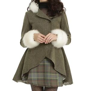 Outlander Faux Fur Riding Jacket
